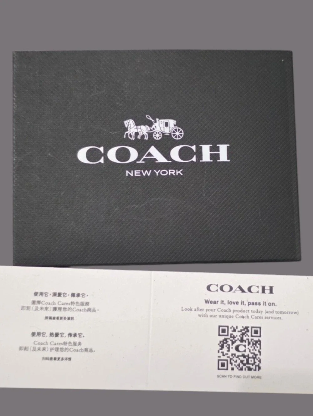 Coach excellent box